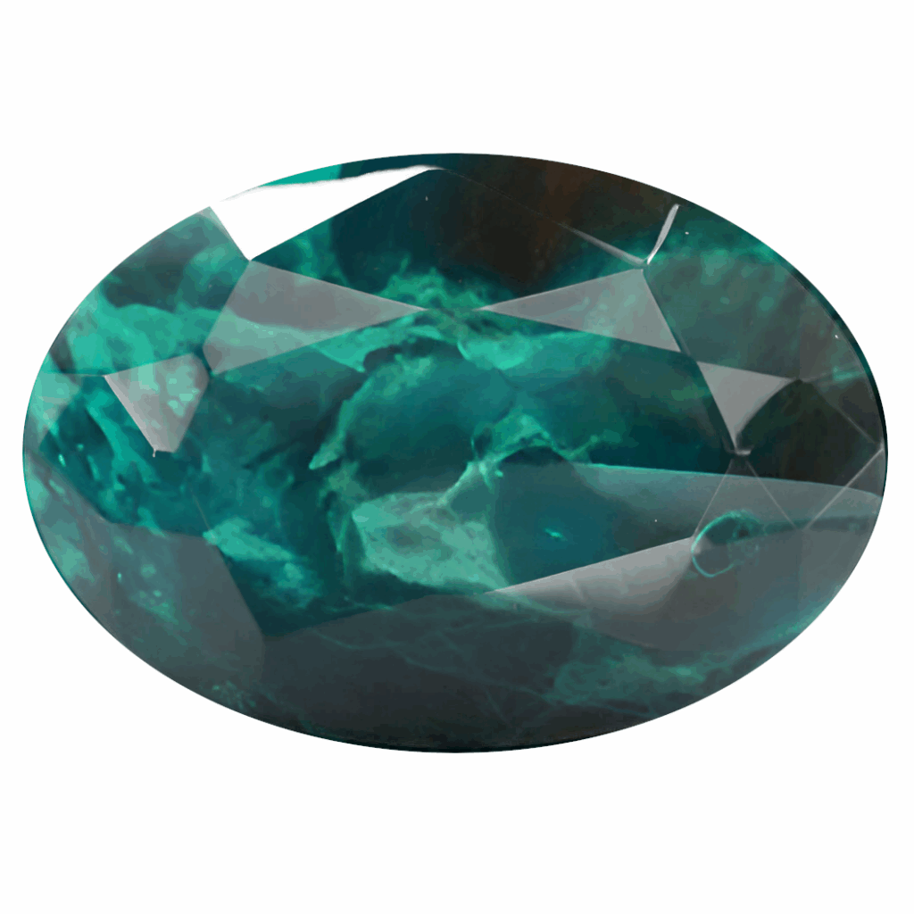 Chrysocolle Pierre Taillée
