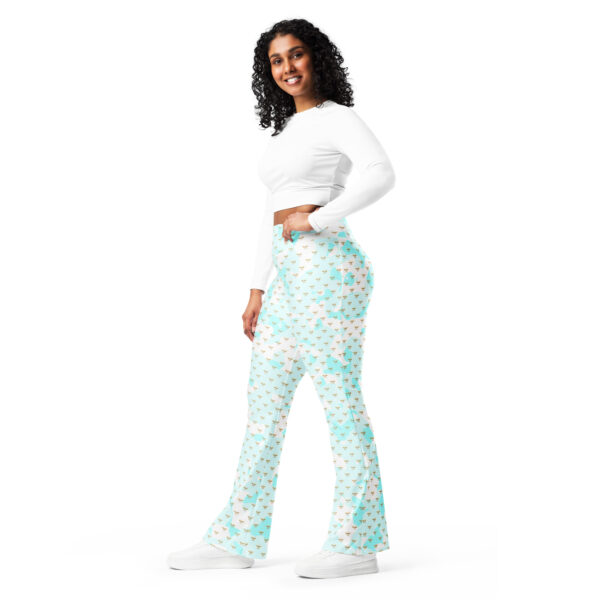 Leggings évasés Femme Collection Hope Light Blue Camo – Image 4