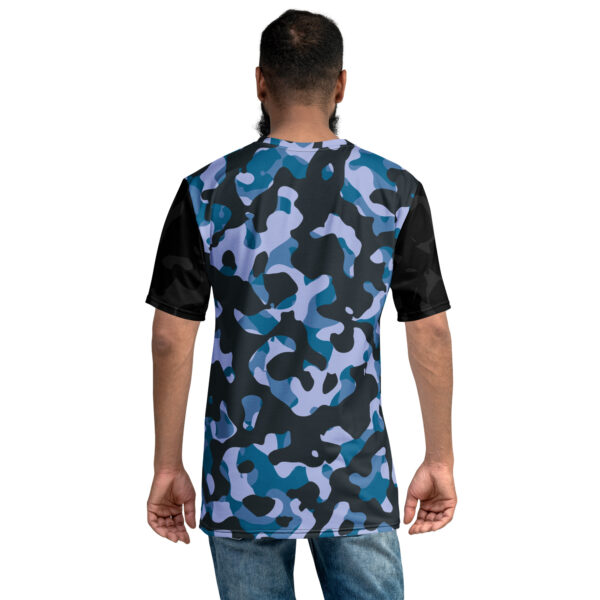 T-Shirt Collection Homme Forza Blue and Black Camo – Image 2