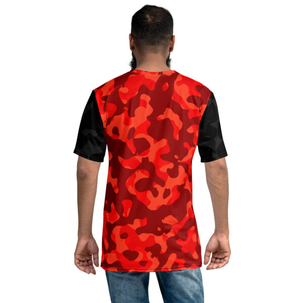 T-Shirt Collection Homme Forza Red and Black Camo – Image 2