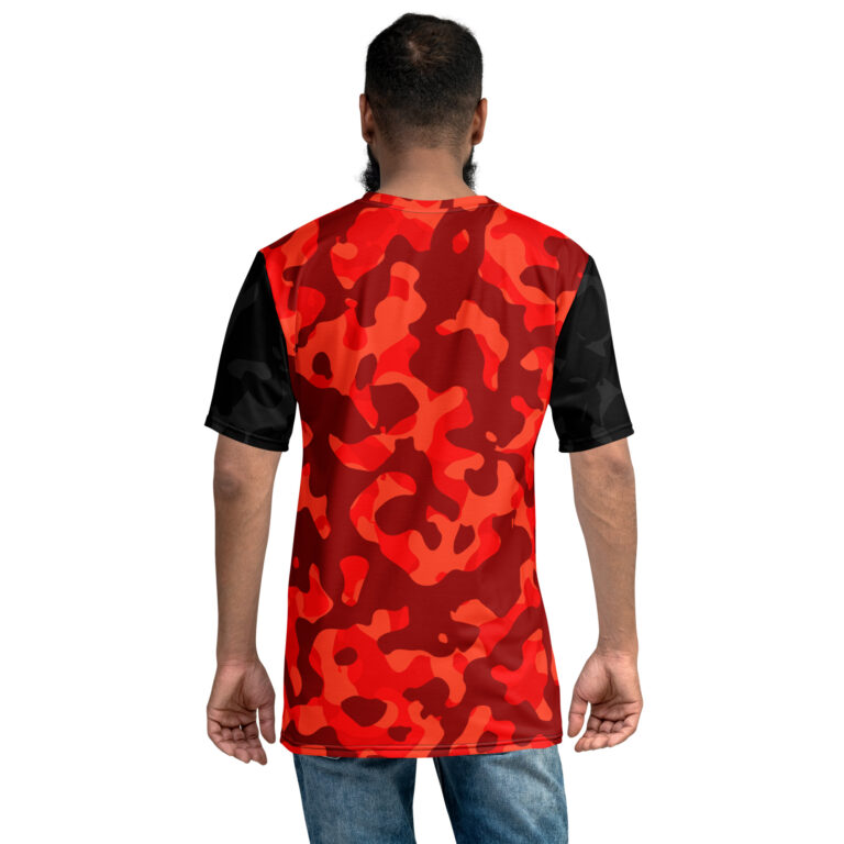 T-Shirt Collection Homme Forza Red and Black Camo – Image 2