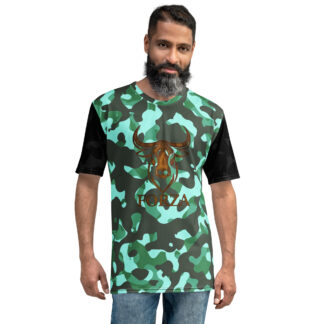 T-Shirt Collection Homme Forza Green Forest and Black Camo