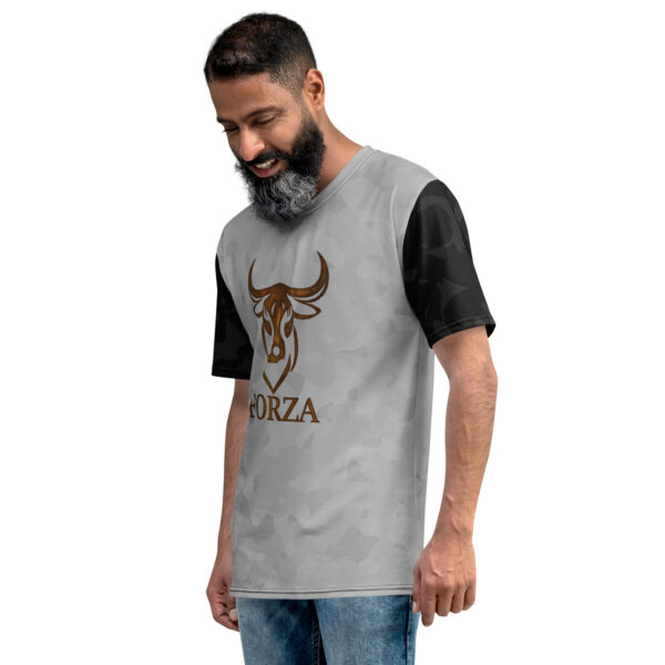 T-Shirt Collection Homme Forza Grey and Black Camo – Image 3