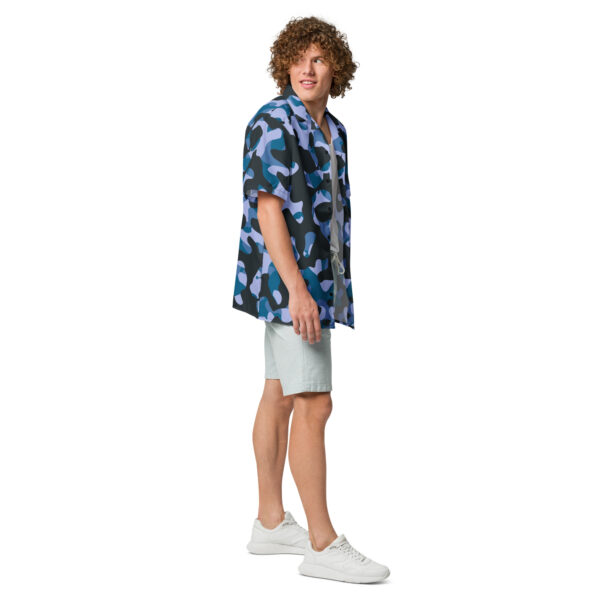 Chemise à Manches Courtes Collection Homme Forza Blue Camo – Image 3