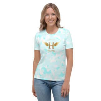 T-shirt Femme Collection Hope Light Blue Camo