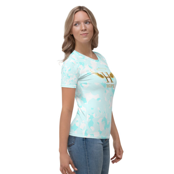 T-shirt Femme Collection Hope Light Blue Camo – Image 4