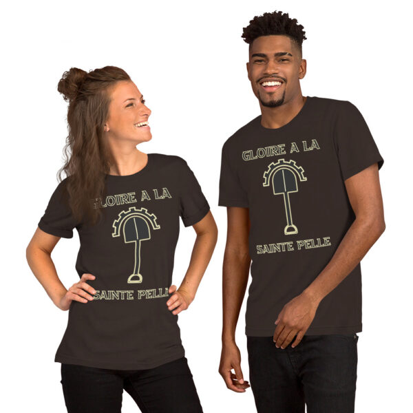 T-shirt unisexe Gloire à la Sainte Pelle – Image 3
