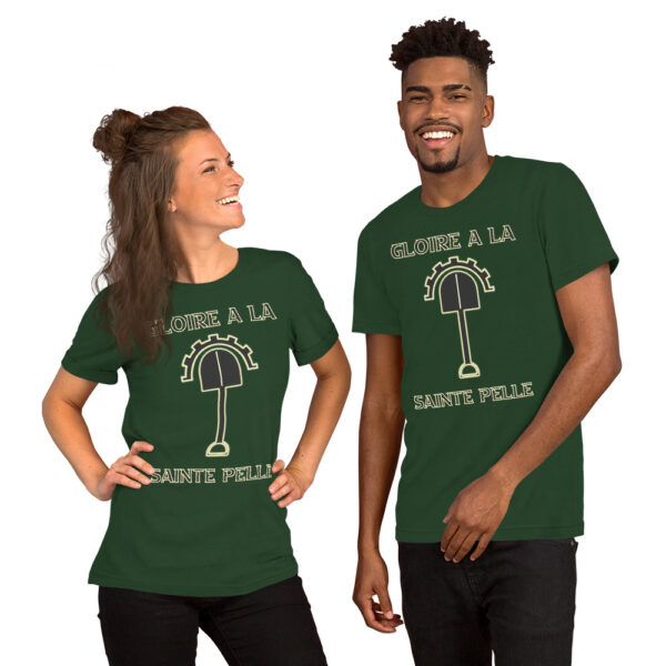 T-shirt unisexe Gloire à la Sainte Pelle – Image 5