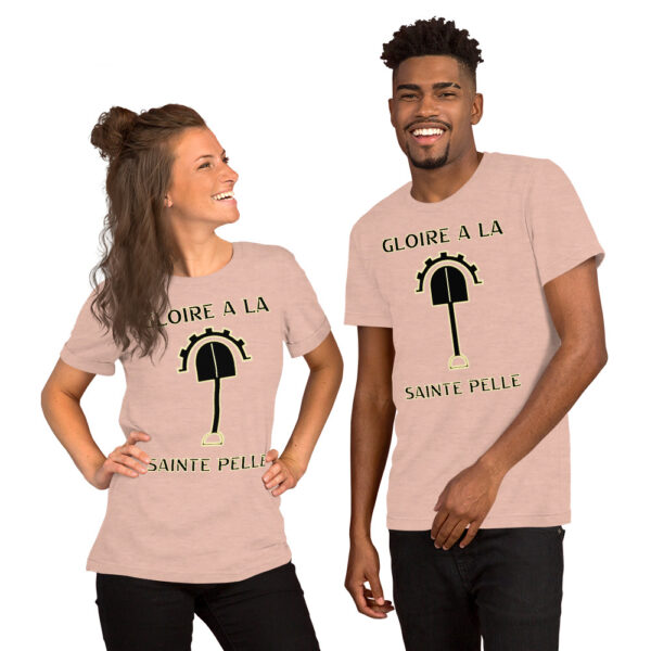 T-shirt unisexe Gloire à la Sainte Pelle – Image 12