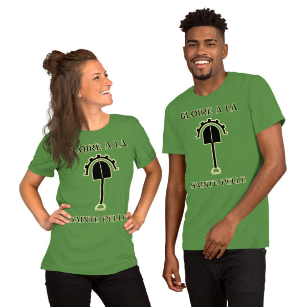 T-shirt unisexe Gloire à la Sainte Pelle – Image 9