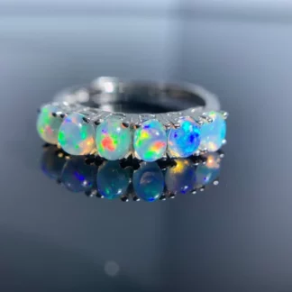 Bague “Reflets d’Australie” – Opale naturelle & Argent S925