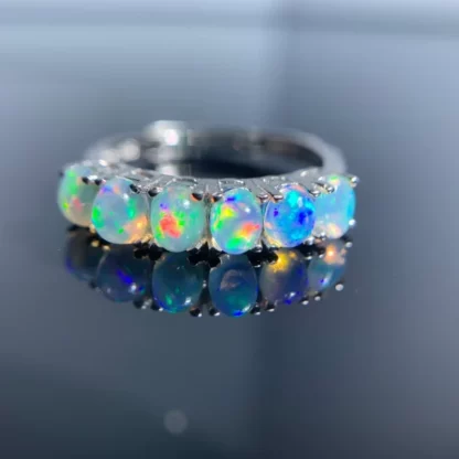 Bague “Reflets d’Australie” – Opale naturelle & Argent S925
