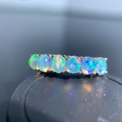 Bague “Reflets d’Australie” – Opale naturelle & Argent S925 – Image 3