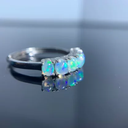 Bague “Reflets d’Australie” – Opale naturelle & Argent S925 – Image 4