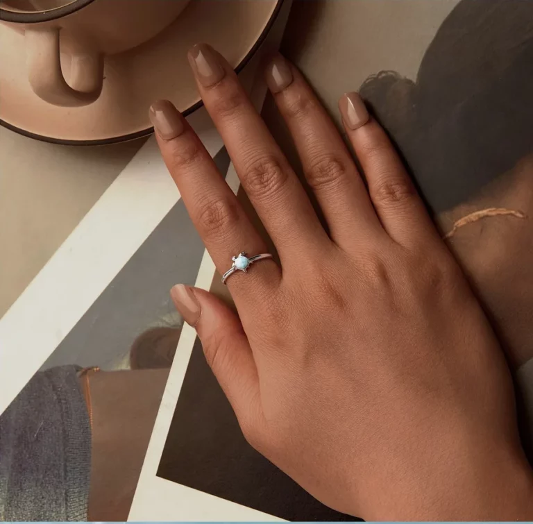 Bague Tortue d’Azur – Argent S925 & Larimar Naturel – Image 4