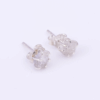 Boucles d’oreilles en Argent 925 avec Diamant Brut Naturel
