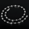 Collier "Geometric Dash" en acier plaqué titane et céramique avec disques d’hématite noire
