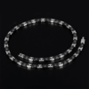 Collier "Geometric Dash" en acier plaqué titane et céramique avec disques d’hématite noire – Image 2