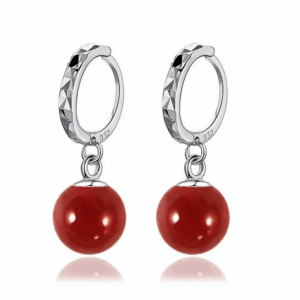 Pendantes Solaires – Boucles en argent et cornaline