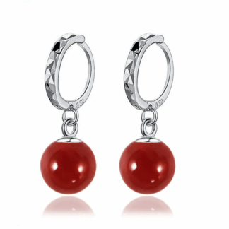Pendantes Solaires – Boucles en argent et cornaline