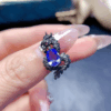 Pendentif Dragon en Argent S925 avec Pierre Naturelle – Image 2