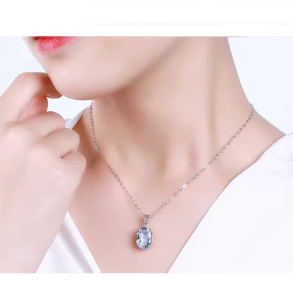 Pendentif Élégance Minérale – Argent S925 & Pierre Naturelle – Image 2