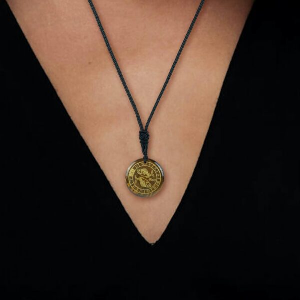 Pendentif “Protection Astrale” en oeil de tigre – Image 3