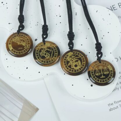 Pendentif “Protection Astrale” en oeil de tigre – Image 2