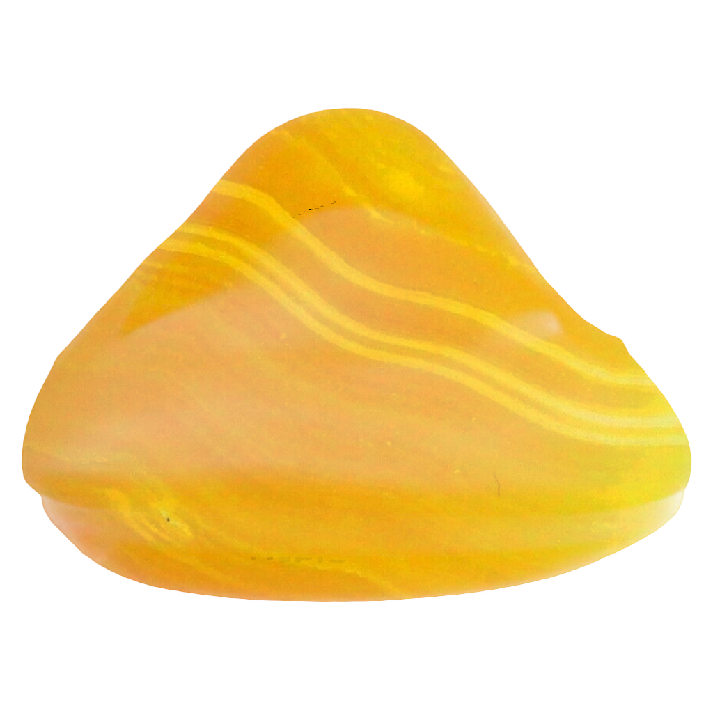Agate Dorée Pierre Roulée