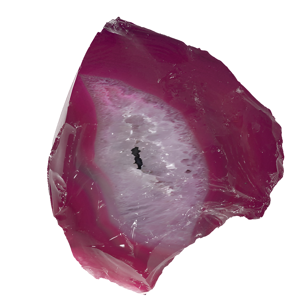 Agate Rose Pierre Brute