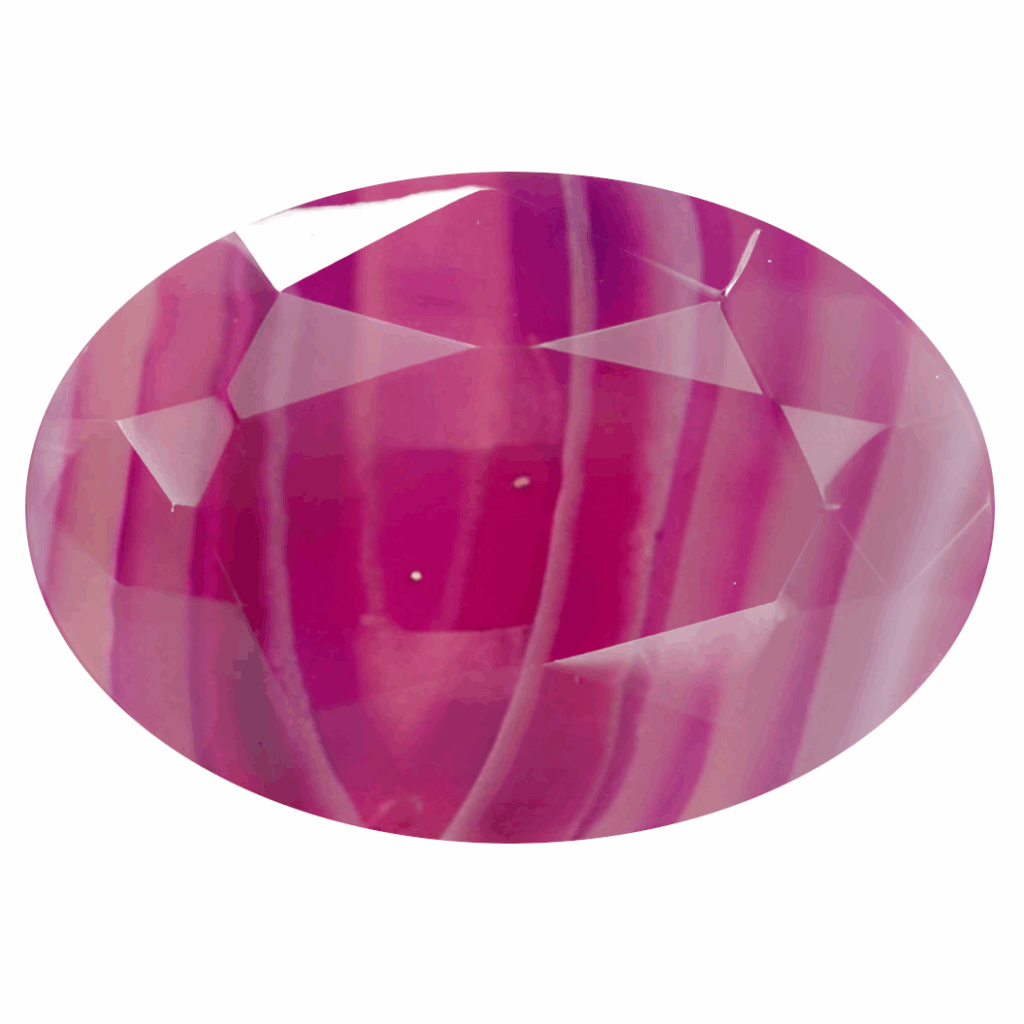 Agate Rose Pierre Taillée
