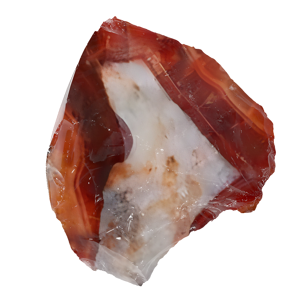 Agate Rouge Pierre Brute