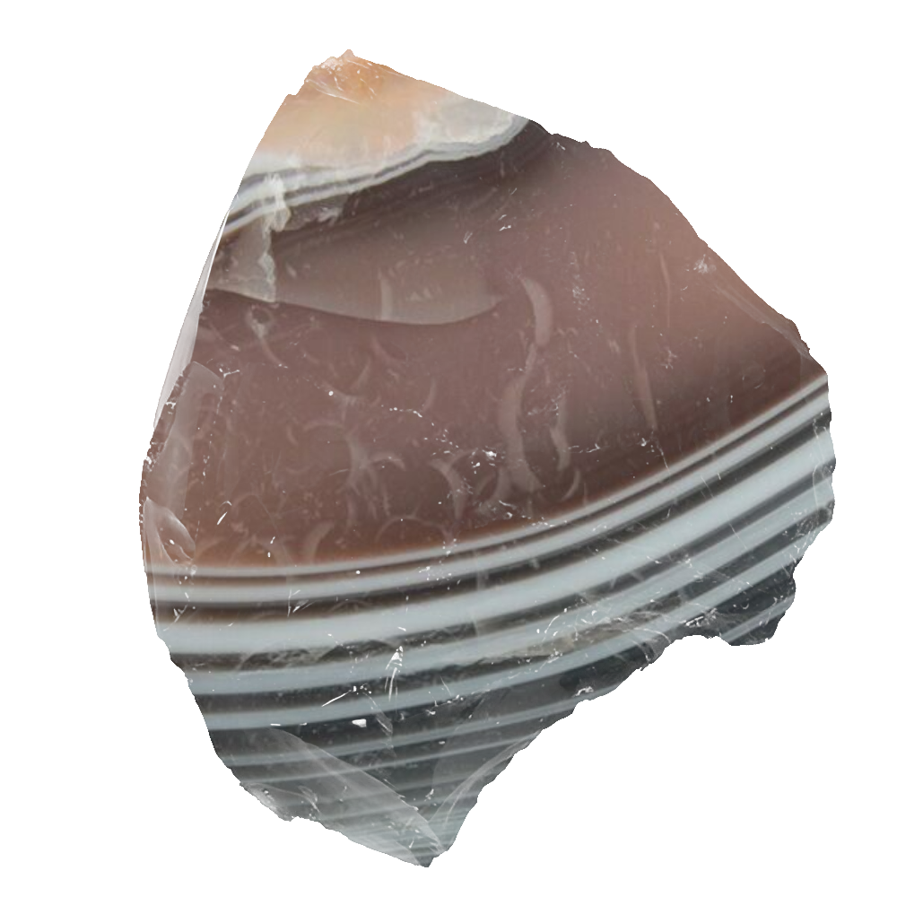 Agate du Botzwana Pierre Brute