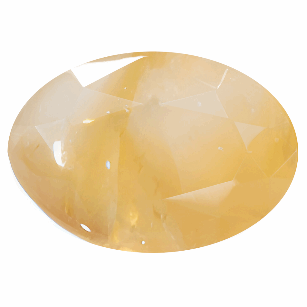 Calcite Jaune Pierre Taillée