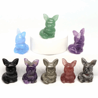 Mini-sculptures Pokémon en pierres naturelles Evoli
