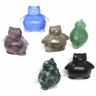 Mini-sculptures Pokémon en pierres naturelles Ronflex