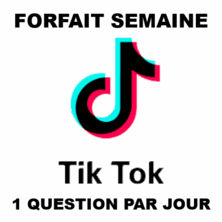 Forfait semaine Tiktok - 1 Question par jour