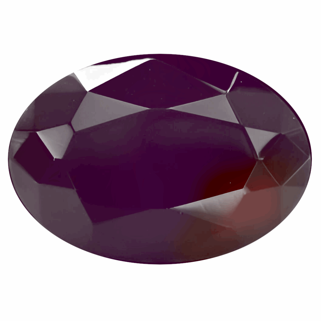 Jade Bouton de Prune Pierre Taillée