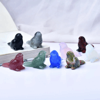 Oiseau Rêveur en Pierre Naturelle – Sculpture Spirituelle (4,5 cm)