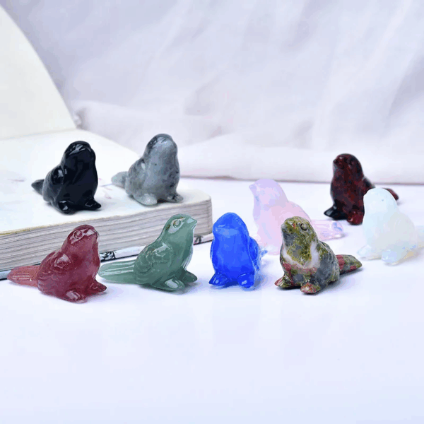 Oiseau Rêveur en Pierre Naturelle – Sculpture Spirituelle (4,5 cm)