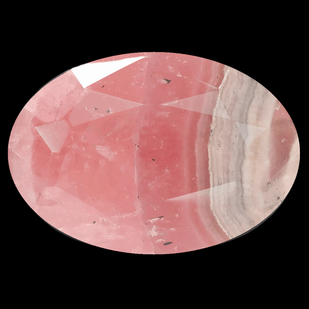 Rhodocrosite Pierre Taillée