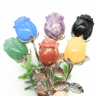 Rose Éternelle en Pierre Naturelle – Énergie & Élégance