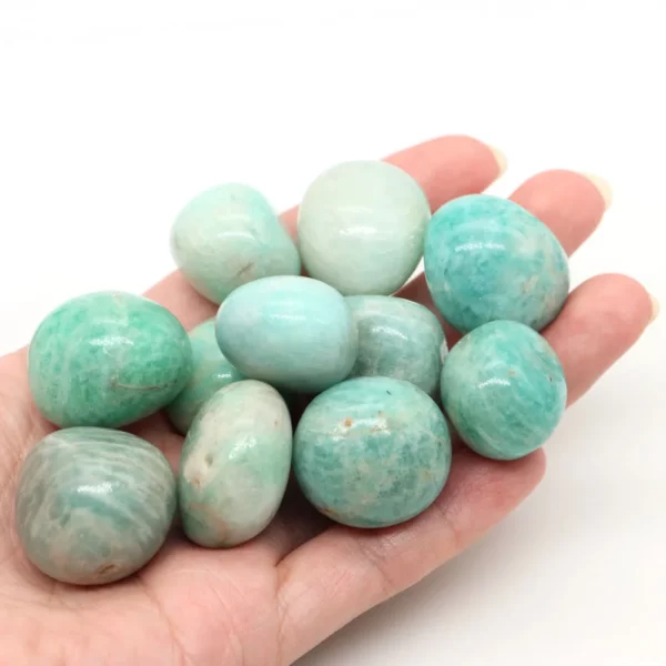 Amazonite Roulée – Pierre Naturelle (2,5 cm env.) – Image 2